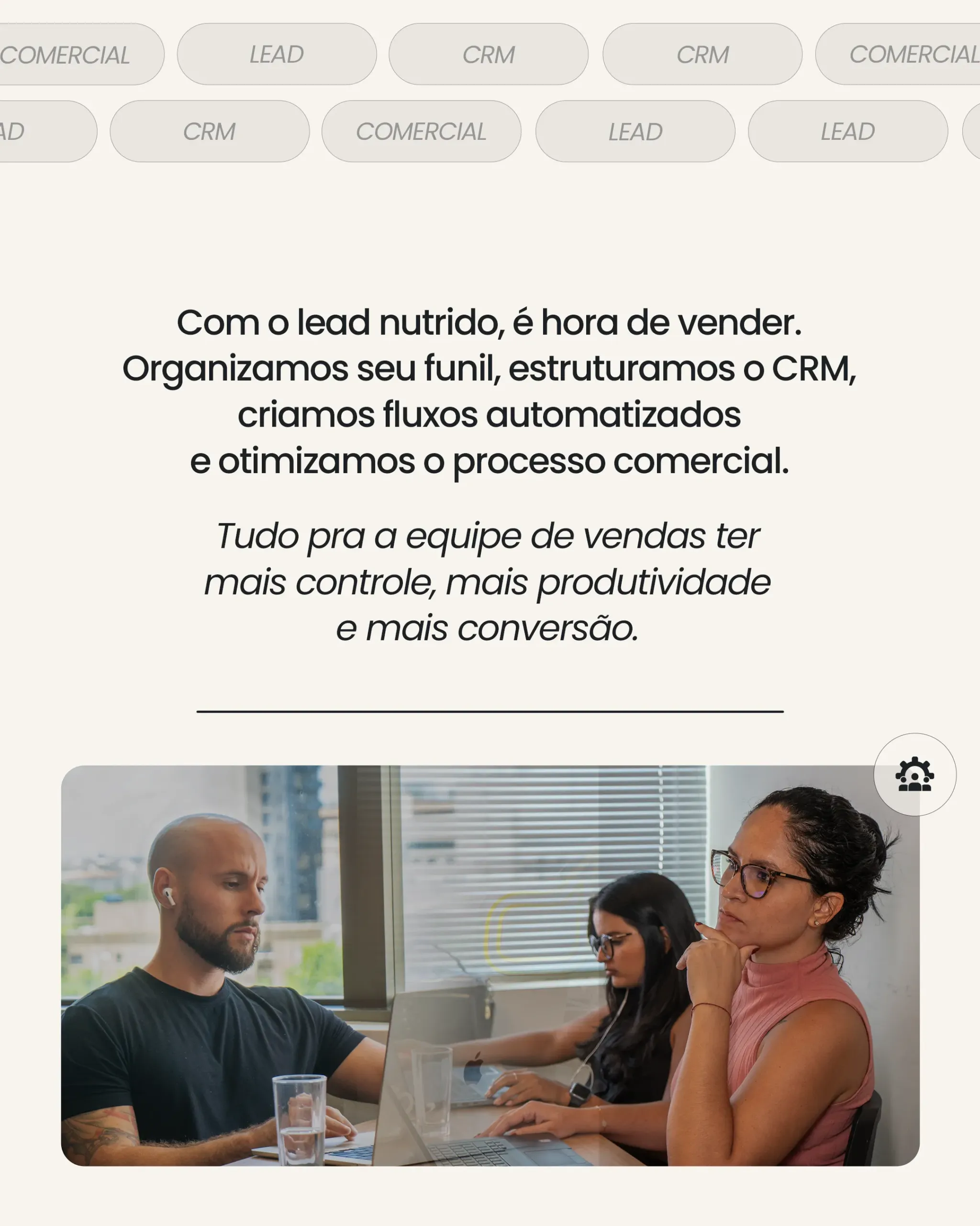 <b>06.</b> CRM e Estruturação Comercial