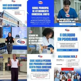 Feed do Instagram da UNIFIS feito pela Detalhe